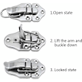 Miniatyrbilde 2 av 5: 2 Toggle Clasp Latches Toggle Lock Lever Closure for Jewelry Box
