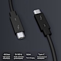 Miniatyrbillede 2 af 5: Typec-kabel til 3 datakabel 40 gbps fuld hastighed 100 w hurtig opladning 5