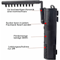 Miniatyrbillede 3 af 5: Akvariefilter Internt filter Internt filterpumpe med spray R