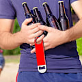 Miniatyrbillede 4 af 5: 1 stk. rød farve ølflaskeåbnere, bar nøgle til bartender, enkel og effektiv flad flaskeåbner.