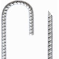 Miniatyrbillede 3 af 5: 4 stk. 30 cm Galvaniserede Havepløkke Metal Gevindet Plain