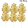 Miniatyrbilde 1 av 5: 12 Pakk Dekorative Blad for Bryllupsgaver, Kunstig Palme