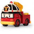 Pikkukuva 1 / 5: Robocar Poli -lelut, Roy DIE-CAST -metalliautot, paloautolelut, taaperon piirretty hätäajoneuvojen leikkiseti, pelastus V