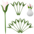 Pikkukuva 1 / 5: 12 kpl Bloom- ja Serviette-lautasliinapidikkeiden setti