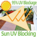 Miniatyrbillede 3 af 5: Rektangulær parasol 3x4m vandtæt, 95% UV-resistent, til