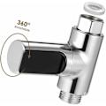 Miniatyrbilde 3 av 5: LED dusjtermometer, 5-85°C digitalt termometer, med 360° roterende termometer, LED vannmåler, dusjvanntermometer for eldre barn