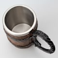 Miniatyrbild 2 av 5: 1 x 550ml imitationstråfat ölkopp, fantasy medeltida