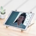 Miniatyrbilde 4 av 4: Bærbar PC-stativ Justerbar Foldbar Aluminium Skrivebord Bærbar Stativ Stativfeste For Nettbrett PC