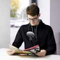 Miniatyrbild 2 av 4: 3 i 1 Förstoringsglas Halsförstorare Handsfree Förstoringsglas Stativ
