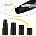 Miniatyrbilde 6 av 6: 3 stk 42 mm (1-5/8 tommer) til 25 mm Universal Vakuumslange Adapter Fi