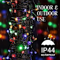 Miniatyrbilde 4 av 5: Julelysguirlande, 22M 200 LED Vanntette Lysstreng, 8 Lysmoduser for Juletre, Lys for Innendørs og Utendørs, for Dekorering, Hjem, Fest, Jul (Flerfarget)