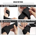 Miniatyrbillede 3 af 5: Anti-slip silikone løftebånd, Gym Straps, Vægtløftning, håndledsstropper