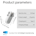 Miniatyrbilde 5 av 5: Miniposeforsegler, USB-C ladbare poseforsegler, 2 i 1 poseforsegler med kutter og magnet, Mini poseforsegler