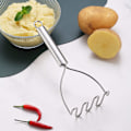 Miniatyrbillede 4 af 5: 1 stk. Robust Kartoffelmoser i Rustfrit Stål, Fast Greb,