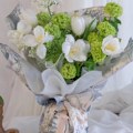 Miniatyrbild 3 av 5: 100 ark koreanskt bomullsblomsterpapper, non-woven blomsterpapper