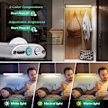 Miniatyrbillede 4 af 5: 120 LED Trådløs Automatisk Belysning Under Skab Køkken Underskab USB