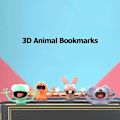 Pikkukuva 3 / 3: 1 kirjanmerkki, luova 3D-piirretty kirjanmerkki, eläin kirjanmerkki