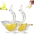 Miniatyrbillede 1 af 5: 2 stk. Lille fugl citronpresser bærbar transparent citron
