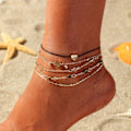 Miniatyrbild 5 av 5: 1 st (Guld) Generisk Boho Anklets Kristall Lager Anklets Silver