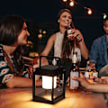 Miniatyrbillede 5 af 5: Udendørs bordlampe, bærbar genopladelig solcellelampe