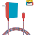 Miniatyrbilde 1 av 5: Kompatibel med hurtiglader for Nintendo Switch OLED, AC-adapter med dobbel spenning 39W 15V 2,6A strøm for
