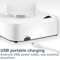 Miniatyrbilde 4 av 5: 1 stk (Hvit) Vannflaskedispenser til skrivebord, USB-lading