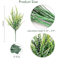 Miniatyrbillede 1 af 5: 10 Bundter Kunstige Planter, Falske Boston Bregne Greenery Udendørs Uv-Resistente Ingen Falmning Faux