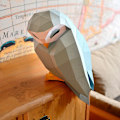 Pikkukuva 1 / 5: 1 kpl Pöllö Look 3D Käsintehty Origami-palapeli Geometrinen Paperi