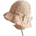 Spetsbåge Sommar Babyhatt (Rosa) Flicka Bomulls Solhatt Nyfödd Baby