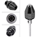 Miniatyrbild 3 av 5: 4 st Mini Nyckellös Borr Multifunktionschuckar Universal Adapter Chuck För Dremel För Dremel Elektrisk Slipmaskin Verktyg 0,4-3,2 mm
