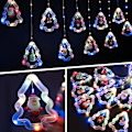 Miniatyrbillede 3 af 5: Julelys, 9,8 Ft 120 Blinkende LED Julepynt Lys, 10 Juletræ Farverige Lys, til Soveværelse