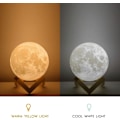 Miniatyrbilde 3 av 5: 1 stk (15 cm) 3D Månelampe, LED nattlys dekorativ lampe med