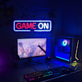 Miniatyrbillede 2 af 5: Game On Neon Skilt Til Vægskilt Game Led Neon Lys USB Akryl