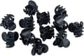 12 Mini Plastklips Hårklyper Hårklemmer for