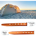 Miniatyrbillede 3 af 5: 6 stk. U-formede teltpløkke i aluminiumslegering, sardine, sand, 31 cm, 6-pak