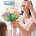 Miniatyrbilde 3 av 5: 1 stk Blomst Pop Up Kort Bursdagskort Gavekort 3D Fold