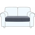 Miniatyrbild 1 av 2: Vit, 2 Plaza Stretch Soffa Kuddfodral Soffa Överdrag Säte Överdrag Så