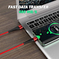 Miniatyrbild 5 av 5: USB-C Laddningskabel 3A, Snabbladdning QC 3.0, Hög Hållbarhet