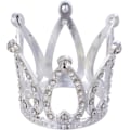 Miniatyrbilde 4 av 5: 2 Mini Krone Kaketopper Sølv Diamant Prinsesse Bryllup Bursdag