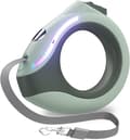 Rullbart hundkoppel, 3m rullbart koppel med LED-ficklampa,