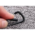 Miniatyrbilde 3 av 5: 6 stk. Aluminium Karabiner D-Formet Spenne Veske, Nøkkelring Klips,