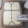 Miniatyrbilde 2 av 5: 4 stk/sett Svart Sengetøyholder Stropper - Justerbare Kryssark Klips Elastisk Bånd Tilpasset Sengetøy Feste Suspenders Grippere