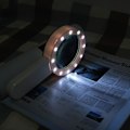 Miniatyrbillede 3 af 7: Forstørrelsesglas med lys, 30x belyst stor lup håndholdt 12 LED-belyst forstørrelsesglas til seniorer, der læser