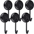 Pikkukuva 1 / 5: Voimakkaat magneettiset koukut 14kg 20D mustat jääkaappimagneettiset koukut