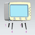 Miniatyrbilde 5 av 5: 1 stk (Grønn) 2 i 1 Mobiltelefon Visningsbrakett & TV-vev