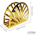Miniatyrbilde 3 av 5: 2 stk. Gullpapirhåndkleholder, Rund Form Rustfritt Stål, fo