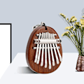 Miniatyrbillede 2 af 5: 1 Styk Tommelklaver, Bærbar, Mini Kalimba Tommelklaver, Træ