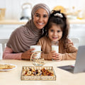 Miniatyrbilde 4 av 5: 1 stk Ramadanfat, Iftar Trebrett, Måned Middag