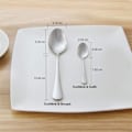 Miniatyrbillede 2 af 5: Sæt med 12 små ovale kaffeskeer i rustfrit stål 12 cm
