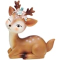 Miniatyrbilde 1 av 5: Fawn Figurine, Hjortedyr Ornamenter Resin Dyr Miniatyr Hjortedyr
